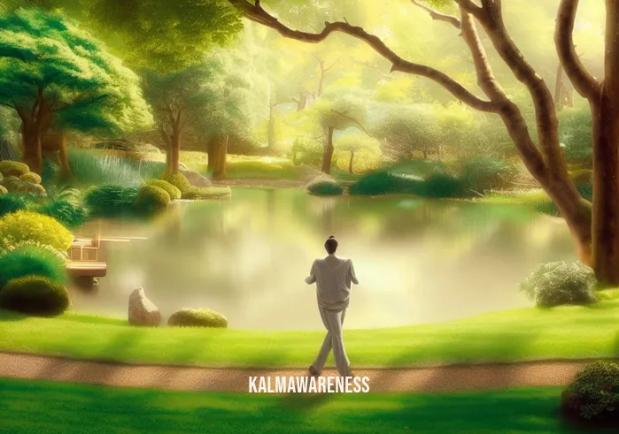 which of the following statements are true regarding mindfulness? _ Image: A tranquil park scene with the person practicing mindfulness, walking slowly, and appreciating nature