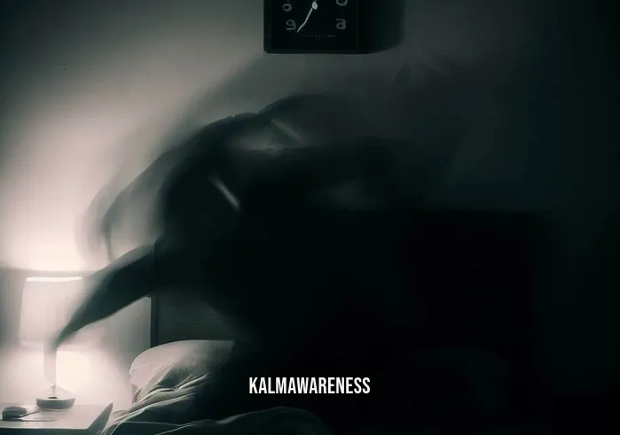 sleep fast meditation _ Image: A person tossing and turning in bed, surrounded by a dimly lit room. The clock on the nightstand shows 2:00 AM.Image description: Restless night, unable to find sleep