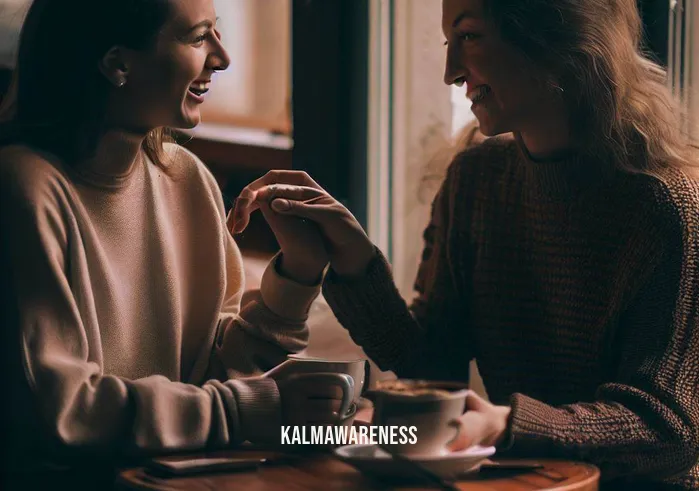 bad headspace quotes _ Image: Two friends sharing a coffee at a cozy cafe, engaged in deep conversation, with one person listening attentively to the other