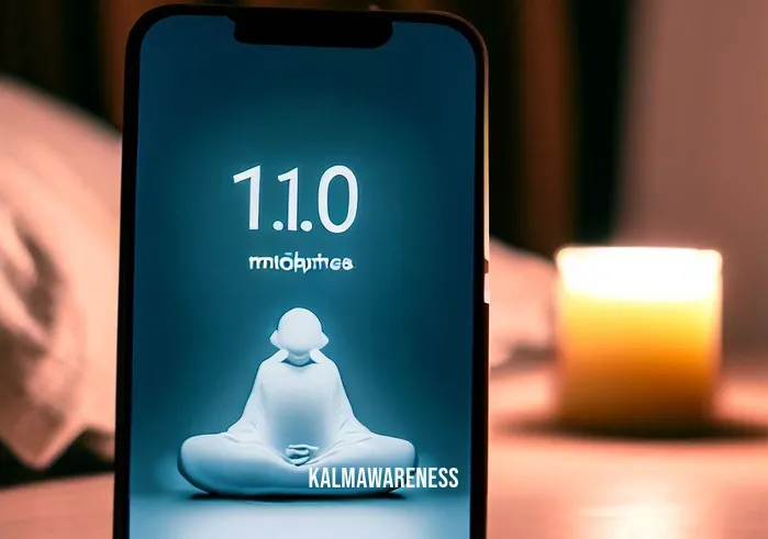 10 minute guided meditation sleep _ Image: A smartphone with a meditation app open, showing 10 minutes remaining on the timer.Image description: A smartphone rests on a nightstand, displaying a meditation app with 10 minutes remaining on the sleep meditation timer.
