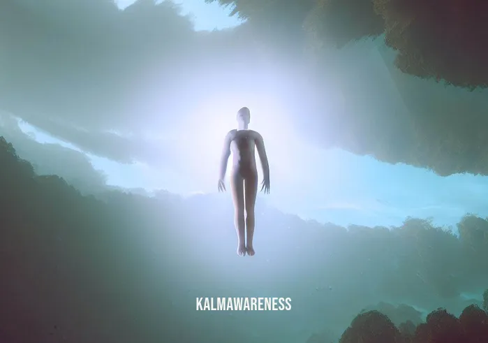 5 minute visualization meditation _ Image: The person is seen floating above the forest, their body and mind completely at ease, with a sense of weightlessness and serenity.Image description: A surreal image showing the individual transcending physical limitations, experiencing deep meditation and tranquility.