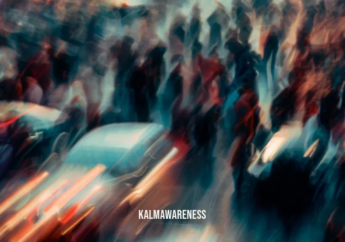 5 minutes of silence _ Image: A crowded city street during rush hour, people rushing in all directions, horns blaring, and a general sense of chaos.Image description: The image depicts the bustling city streets at their peak chaos, with commuters and vehicles all jostling for space and attention.
