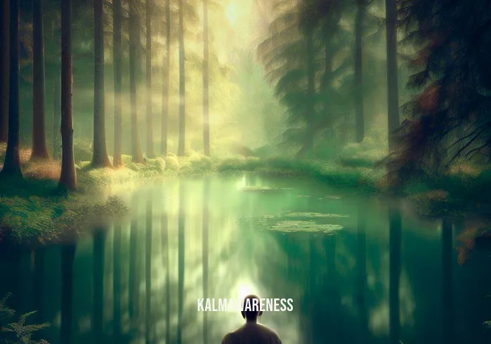 bob stahl meditation _ Image: A tranquil meditation retreat deep in the forest, the individual finds stillness and peace, meditating by a serene lake.Image description: The individual now meditates by a tranquil forest lake, surrounded by the beauty of nature, completely at ease.