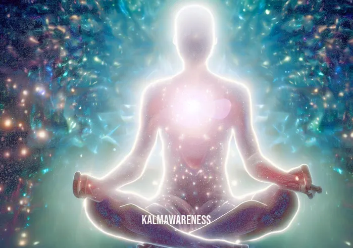 chopra primordial sound meditation _ Image: The individual, now in a serene meditation pose, is surrounded by a shimmering aura of tranquility. Image description: As they delve deeper into meditation, a radiant aura of serenity envelops them, providing a sense of inner harmony and balance.