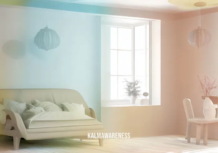 color visualization meditation _ Image: The room transforms with soft, coordinated colors emanating from the person