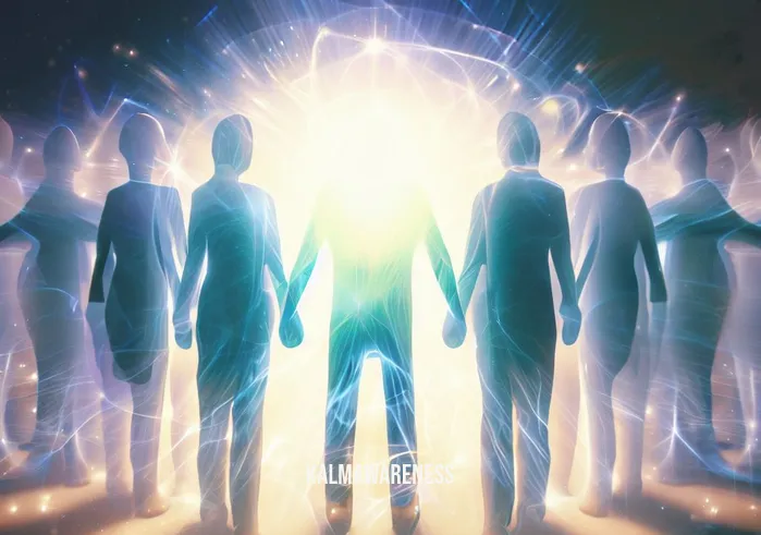 empath shielding _ Image: A group of people in a circle, holding hands, with a radiant energy barrier forming around them, protecting them from external emotional energies.Image description: A circle of individuals stands holding hands, forming a protective barrier. A radiant, shimmering energy shield emerges around them, deflecting the emotional energies from the outside world, creating a sense of unity and resilience.