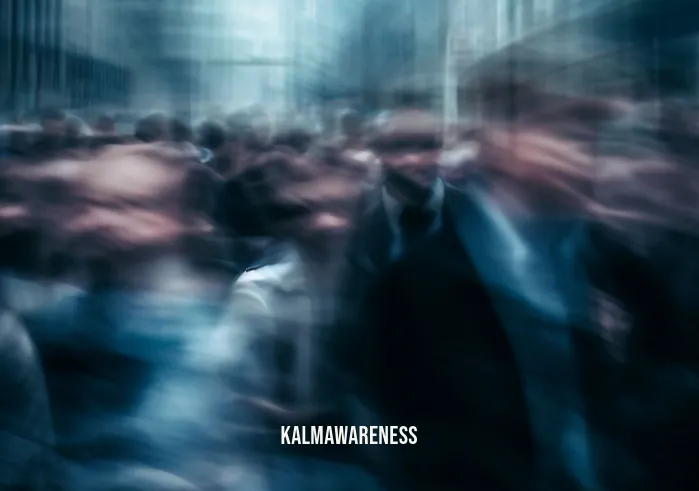 empathetic joy _ Image: A crowded urban street with people rushing past, faces filled with stress and tension.Image description: The cityscape is a sea of hurried commuters, lost in their own concerns, oblivious to others.