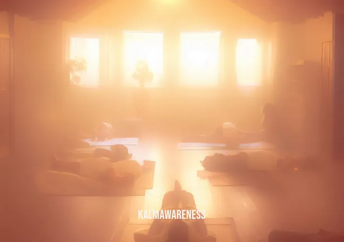 free yoga nidra _ Image: A tranquil yoga studio bathed in soft, calming light, with a yoga instructor guiding a group of people in Yoga Nidra. Image description: A serene yoga studio, illuminated by soothing light, where a yoga instructor leads a group in a Yoga Nidra session.