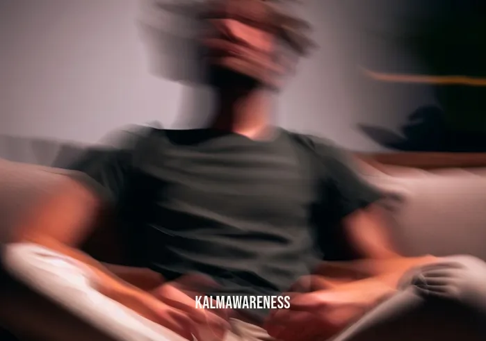 is it bad to meditate lying down _ Image: The individual shifts restlessly on the couch, finding it challenging to maintain focus in this horizontal position.Image description: Restlessness sets in as the person on the couch fidgets, realizing the drawbacks of meditating while lying down.