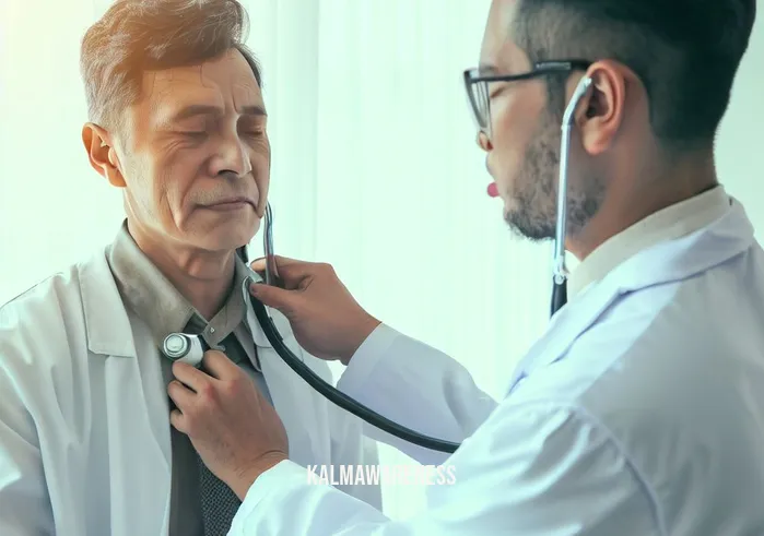 breath images _ Image: A doctor in a white coat conducting a lung examination on a patient using a stethoscope, checking for respiratory issues. Image description: A medical professional assessing a patient