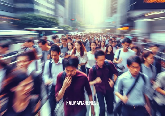 a good day brother david steindl rast _ Image: A crowded city street during rush hour, people rushing past each other with stressed expressions.Image description: The bustling city street is filled with people in a hurry, their faces tense and preoccupied.