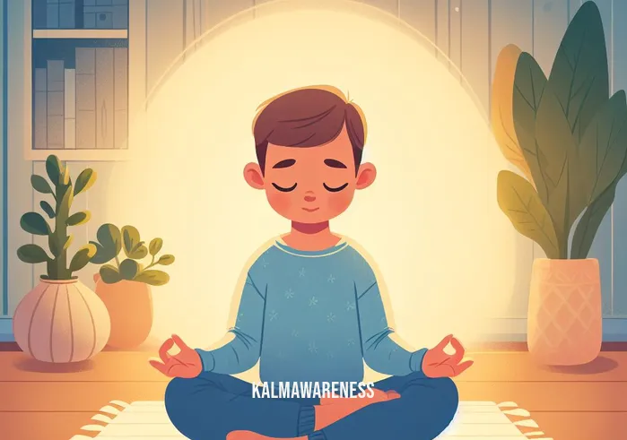 meditation toys _ Image: A parent peacefully meditating, sitting cross-legged on a cushion, surrounded by tranquil ambiance, and a sense of inner calm. Image description: The parent is now deeply immersed in meditation, exuding a sense of peace and tranquility.