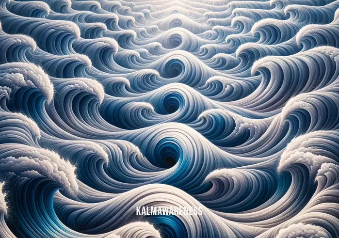 simple waves drawing _ Image: The canvas, now filled with graceful, harmonious waves. Image description: The waves on the canvas flow seamlessly, a symbol of order emerging from disorder.