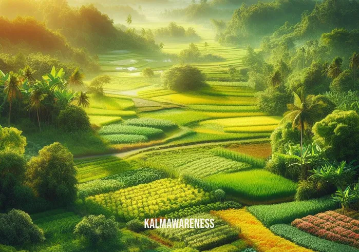 the is flourishing. heres how get _ Image: Lush greenery and thriving crops in the once-barren landscape. Image description: Vibrant fields and gardens brimming with life and color.