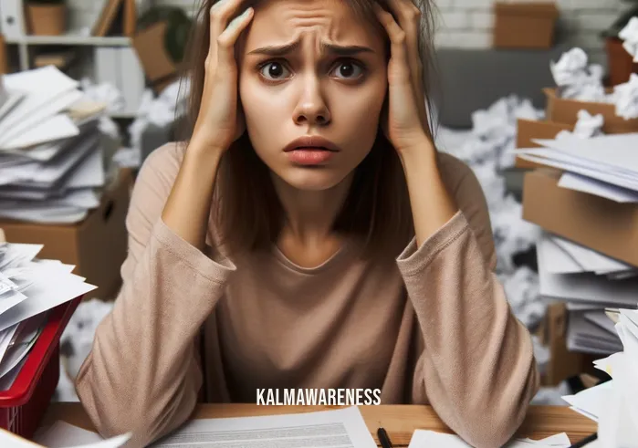 variations magazine free _ Image: A frustrated person in front of the messy desk, looking stressed and overwhelmed.Image description: A frustrated person in front of the messy desk, looking stressed and overwhelmed.