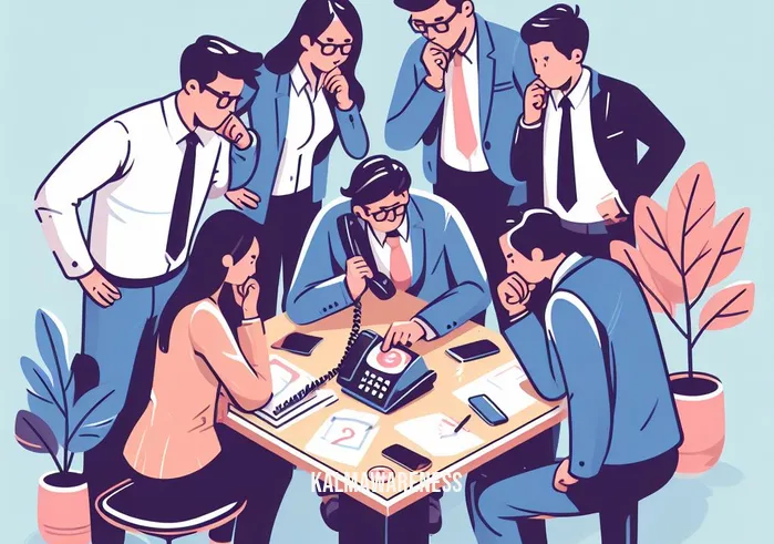 while you were out clip art _ Image: A team of coworkers gathered around the desk, discussing the missed call. Image description: Colleagues huddle around the desk, engaged in a discussion about the missed call, brainstorming solutions.