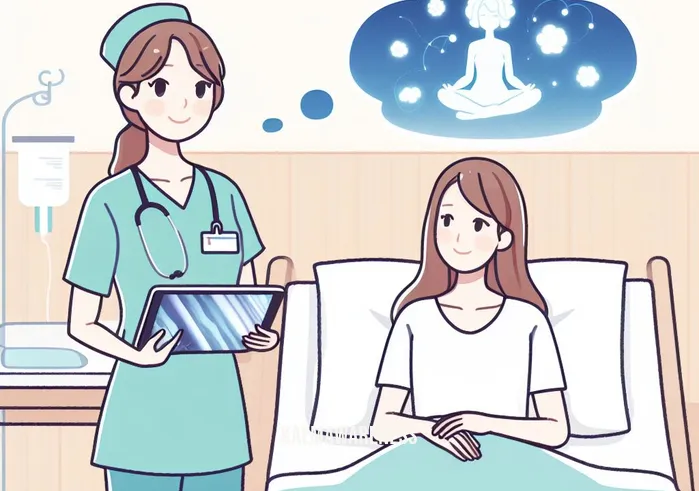 guided imagery in nursing _ Image: A nurse standing beside the patient
