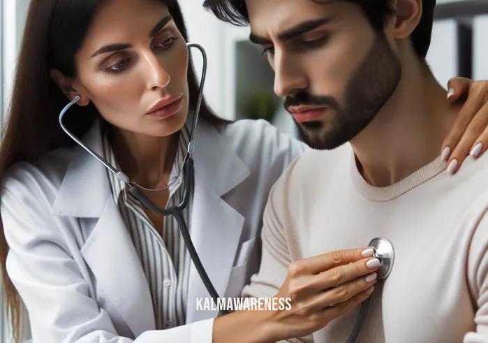 which atom is involved in giving your heart energy to beat? _ Image: A close-up of a doctor holding a stethoscope to the patient