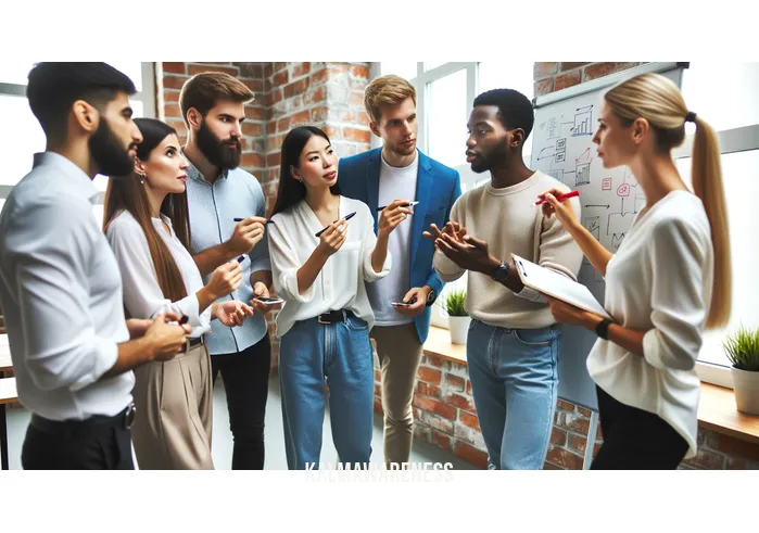 crunched _ Image: A group of coworkers gathered around a whiteboard, brainstorming ideas. Image description: A team of professionals discussing solutions on a whiteboard, engaged in a brainstorming session.