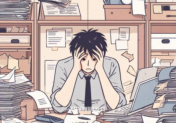 fidget spinner activities _ Image: A cluttered desk with scattered papers and a stressed-looking person in front. Image description: A messy desk with papers everywhere, and a person looking overwhelmed.