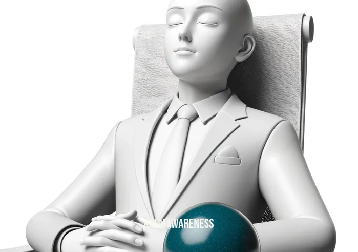 baoding balls benefits _ Image: The same person from the first image, now with a serene expression, sitting at the same desk. Image description: A calm and collected individual at their organized desk after using Baoding balls for stress relief.