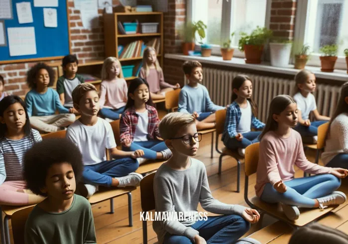 dr mark bertin _ Image: A school classroom setting with children, now calm and focused, participating in a group activity.Image description: Dr. Bertin