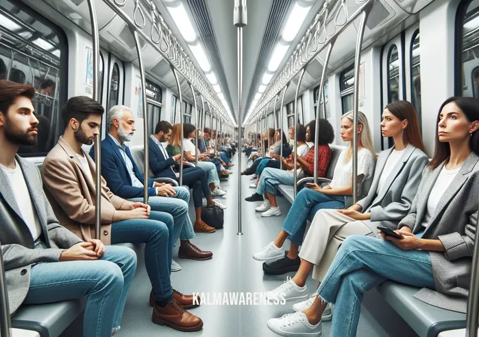 in said in a sentence _ Image: A smoothly running subway system, with passengers comfortably seated in a modern train. Image description: Passengers enjoying a smooth ride on a refurbished subway train after the repairs.