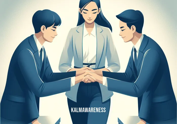 trust relationship definition _ Image: The mediator successfully bridging the gap, bringing the two sides closer together. Image description: The mediator facilitating understanding, with both individuals nodding in agreement.