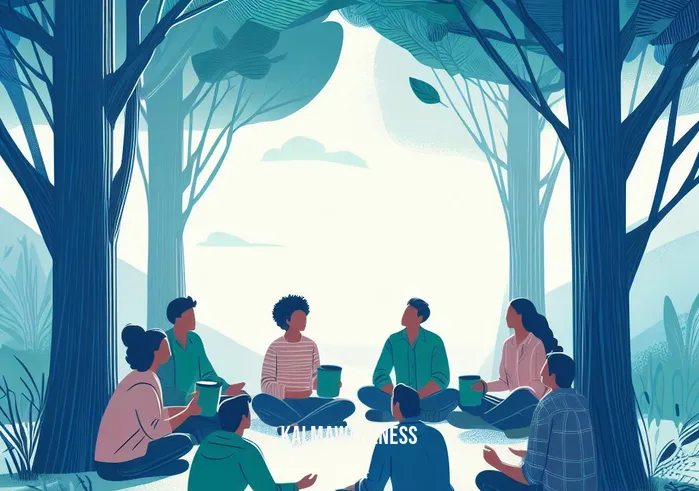 andrew bartzis _ Image: A group of individuals gathered in a peaceful outdoor setting, seeking clarity and understanding. Image description: They sit in a circle under the shade of tall trees, sharing ideas and perspectives.