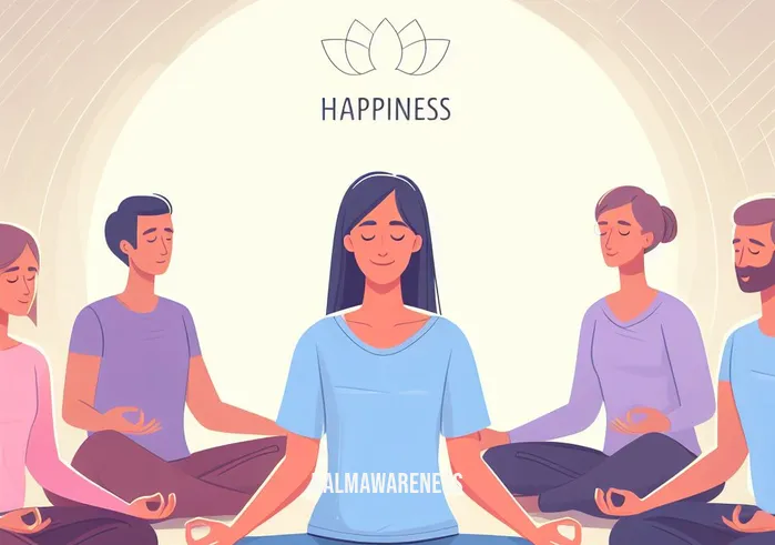 guided meditation for happiness _ Image: A group of diverse individuals sitting in a circle, meditating under the guidance of a serene teacher.Image description: They have come together to learn guided meditation techniques for happiness.