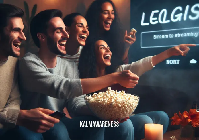 long slow exhale watch online free _ Image: A group of friends gathered on a cozy couch, popcorn in hand, excitedly clicking on a legitimate streaming service