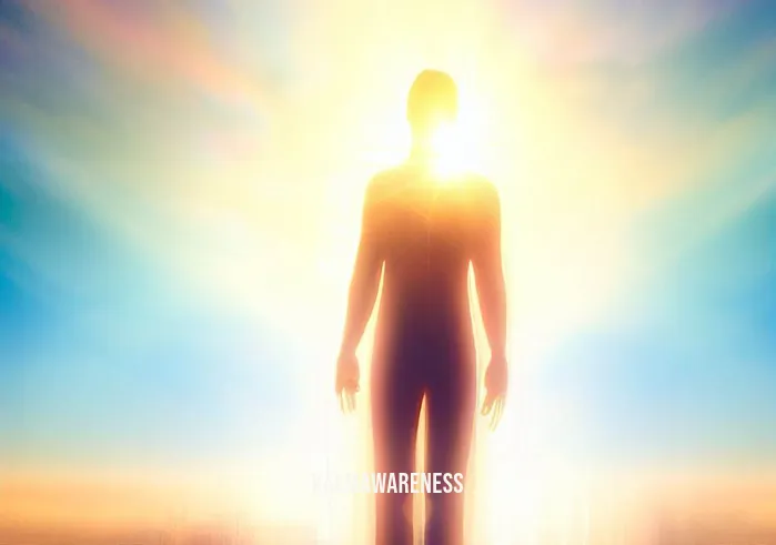 morning manifestation meditation _ Image: [Visual: The person standing tall, surrounded by a bright morning glow and a vibrant cityscape.]Image description: Emerging from their meditation, the person stands confidently, now aligned with their aspirations. The morning sunlight mirrors the newfound radiance within them, and the cityscape beyond hints at limitless possibilities.