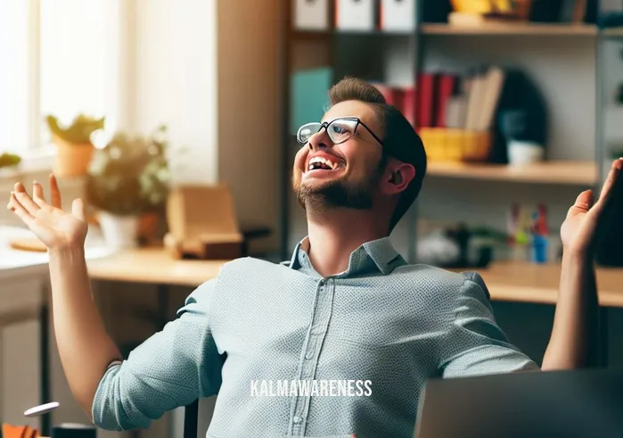 when we do something we are using _ Image: The person, with a satisfied smile, enjoying their well-organized and efficient workspace.Image description: A content individual, smiling, and enjoying the benefits of their well-organized and efficient workspace.