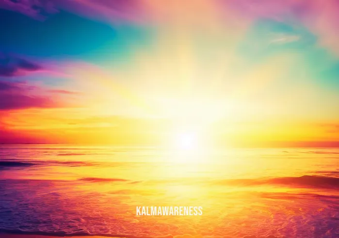 meditation divorce _ Image: A vibrant sunrise at a beach, symbolizing a fresh start and new beginnings. Image description: A beautiful sunrise at the beach, representing a fresh start and the beginning of a new chapter in their lives.