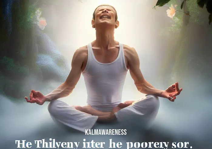 rodney yees daily yoga _ Image: The person in a peaceful meditation pose, a serene smile on their face, surrounded by a calm and harmonious environment.Image description: Through Rodney Yee's daily yoga, they find their center. Inner peace blossoms, reflecting the transformation from tension to tranquility.