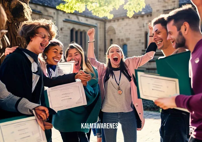 duke mindfulness _ Image: A group of students celebrates together, laughing and chatting outside. Some are holding certificates of completion for a mindfulness workshop, and the university campus serves as a joyful backdrop.Image description: In a heartwarming moment, a group of students celebrate their journey towards mindfulness. Laughter and camaraderie fill the air as they proudly display certificates from a completed mindfulness workshop. The campus stands as a reminder of their growth and shared experiences.