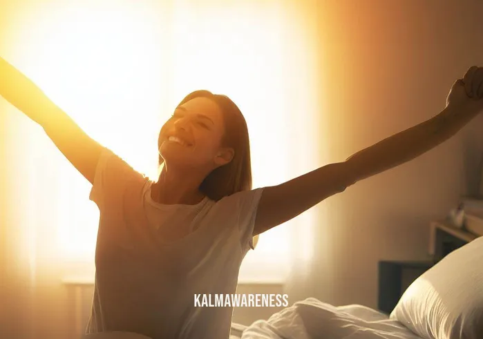 20 minute guided sleep meditation _ Image: A bright and refreshed morning scene, the person waking up with a smile, stretching their arms, and ready to start their day after a rejuvenating night's sleep.Image description: A new day dawns, and the person awakens with renewed energy and vitality, ready to face whatever challenges come their way.