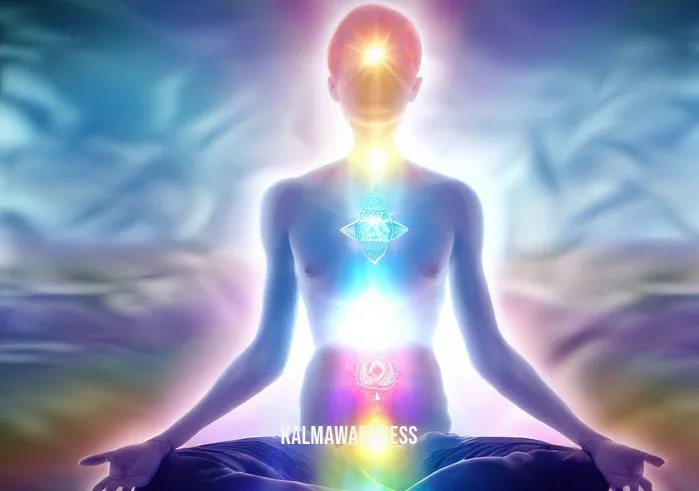 chakra meditation balancing & healing music _ Image: The person, transformed and at peace, meditating effortlessly as their chakras shine brilliantly in harmony, signifying inner healing.Image description: Transformed and at peace, the person meditates effortlessly, their chakras shining brilliantly in perfect harmony, symbolizing inner healing and balance.
