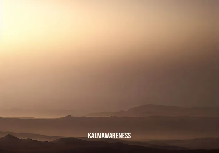 desert meditation _ Image: A glimmer of dawn breaks over the horizon, casting a soft, golden light on the desert. The harshness of the landscape begins to soften.