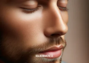 can you meditate while drunk _ Image: A close-up of the person's relaxed face, showing a peaceful expression during their meditation session. Image description: A close-up of the person's serene and relaxed face, reflecting the peace they've found during meditation.