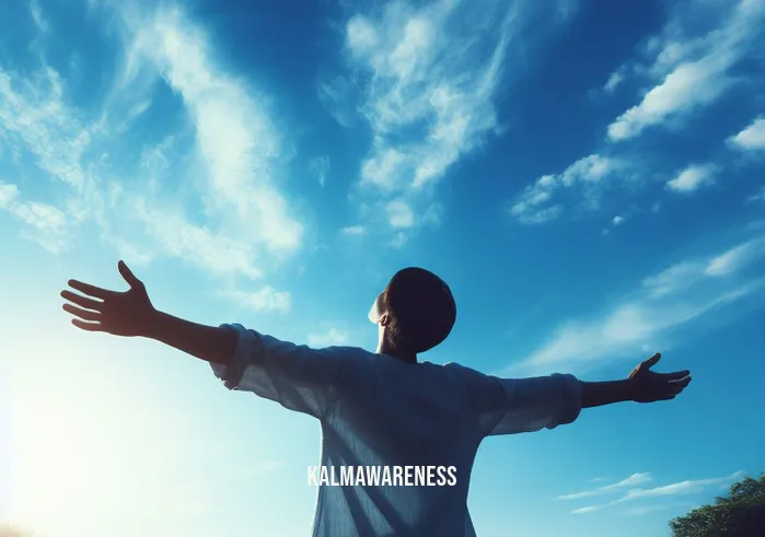 does putting your hands above your head help you breathe _ Image: A person outdoors, arms outstretched under a clear blue sky, fully at ease and breathing effortlessly.Image description: The person is now outdoors, arms outstretched under a clear blue sky, fully at ease and breathing effortlessly, symbolizing the resolution to their breathing difficulties.