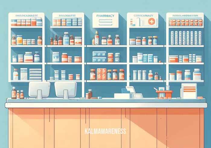 antidote for all _ Image: A pharmacy counter with shelves stocked with various medications.Image description: A well-organized pharmacy ready to dispense remedies for various ailments.