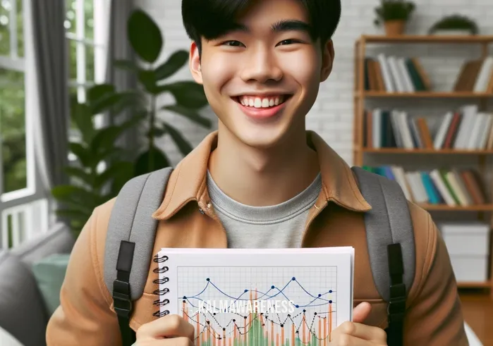 binaural beats adhd _ Image: A smiling student holding a well-organized planner, confidently managing their time and tasks, thanks to the improved focus achieved through binaural beats.Image description: A contented student, holding an organized planner, their confidence restored as they efficiently manage tasks, attributing their success to binaural beats.