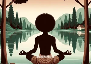 how to deal with uncomfortable feelings _ Image: A person practicing mindfulness and meditation by a serene lake, finding inner peace.Image description: The same individual now sits in serene meditation by a tranquil lake, finding inner peace and tranquility amidst nature's beauty.