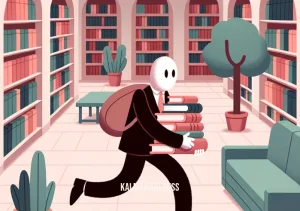 how to move quiet _ Image: A person in a quiet library, tiptoeing while carrying a stack of books.Image description: Someone carefully tiptoeing in a hushed library, balancing a stack of books to avoid making any noise.