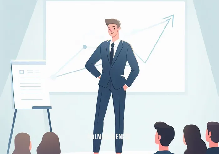 mastery gems _ Image: A confident person standing on a stage, giving a presentation to an attentive audience.Image description: A confident person standing on a stage, giving a presentation to an attentive audience.