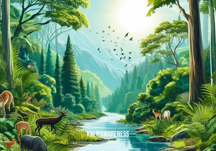keep in mind definition _ Image: A lush, thriving forest with diverse wildlife and a clean river running through it. Image description: A vibrant ecosystem, illustrating the successful restoration of the environment and the positive impact of conservation efforts.